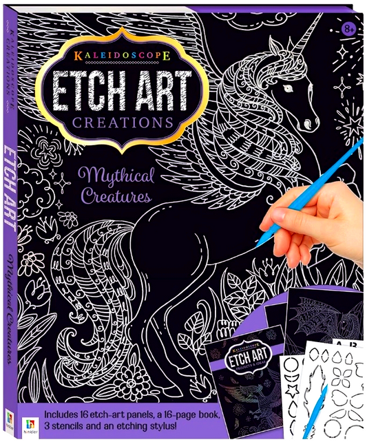 Kaleidoscope Etch Art Creations: Mythical Creatures