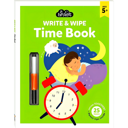 Junior Explorers Write And Wipe: Time Book