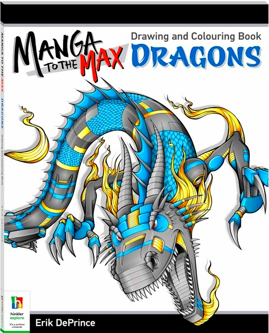 Manga To The Max Dragons Drawing And Colouring