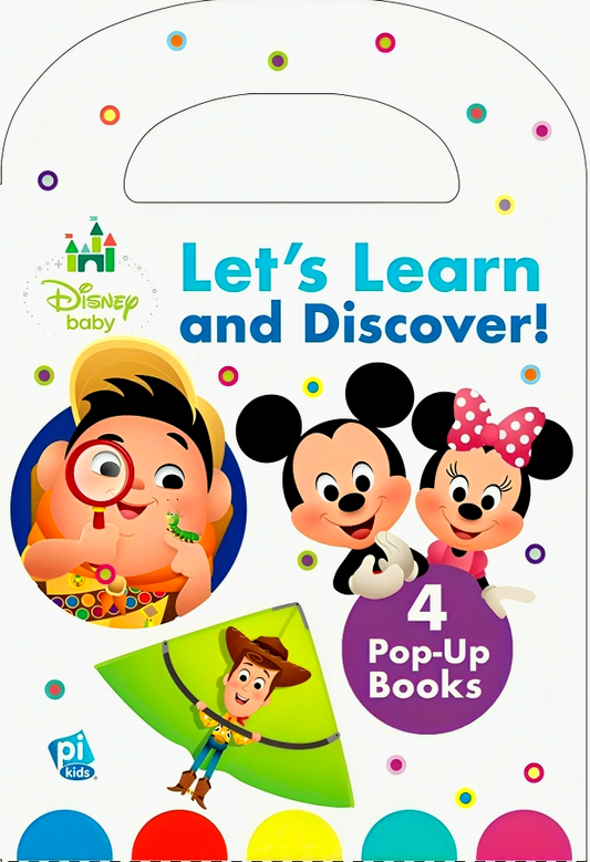 Disney Let's Learn And Discover 4 Pop Up Books