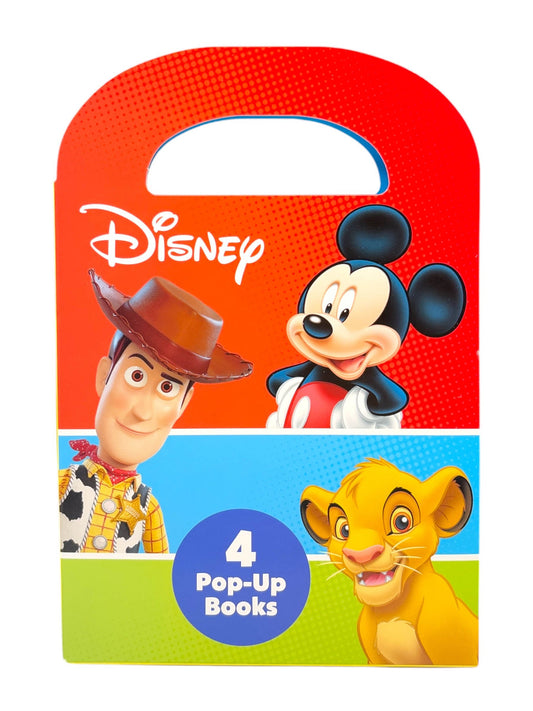 Disney 4 Pop-Up Book Set (Alphabet Adventure/Simba 123/Play Day/A Puppy Dog Tale)