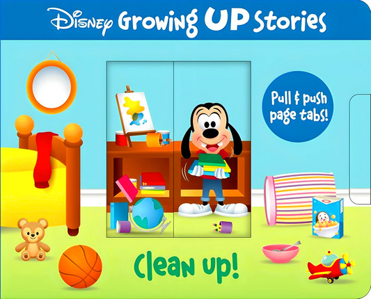 Disney Growing Up Stories: Clean Up! Pull & Push Page Tabs!