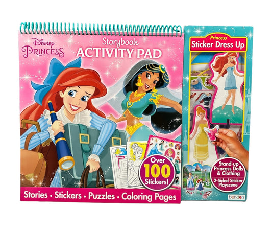 Disney Princess Storybook Activity Pad With Side Panel Activity