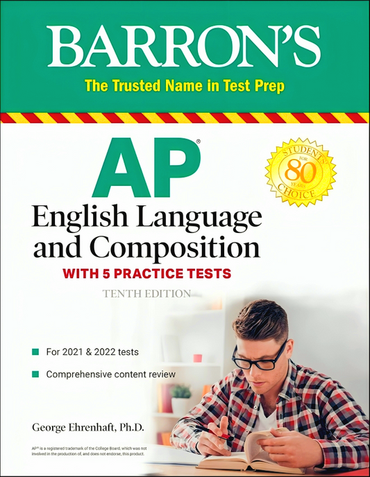 AP English Language and Composition: With 5 Practice Tests (Barron's Test Prep)