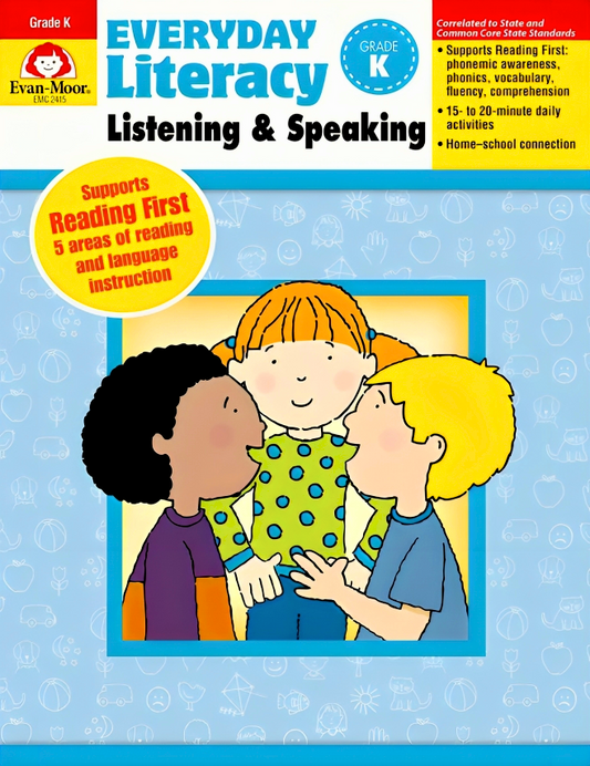 Everyday Literacy: Listening And Speaking, Grade K