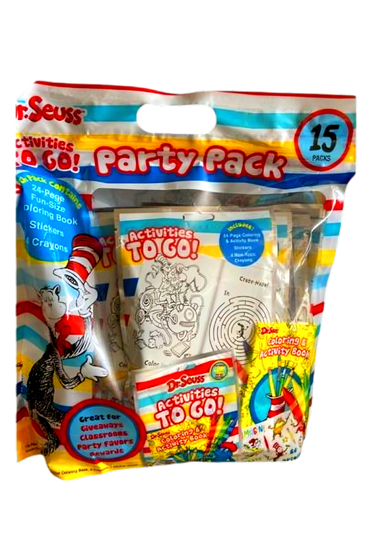 Dr Seuss Activities To Go!  Party Pack (15 Packs)