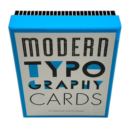 Modern Typography Notecards