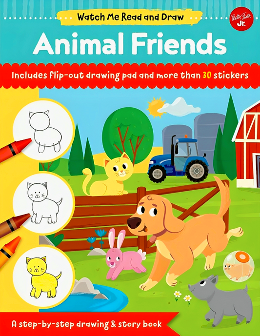 Watch Me Read And Draw: Animal Friends