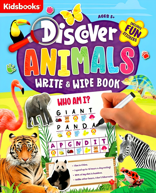 Discover Animals Write & Wipe