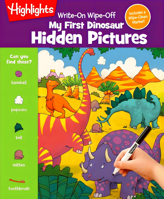 Highlights Write-On Wipe-Off My First Dinosaur Hidden Pictures