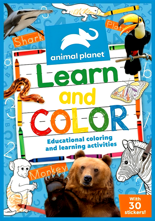 Animal Planet: Learn And Color