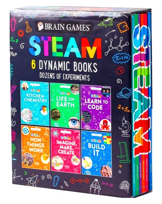 Steam 6 Dynamic Books Boxed Set- Brain Games