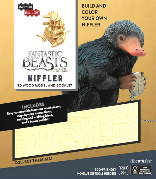 Incredibuilds: Fantastic Beasts And Where To Find Them (Niffler 3D Wood Model & Booklet)