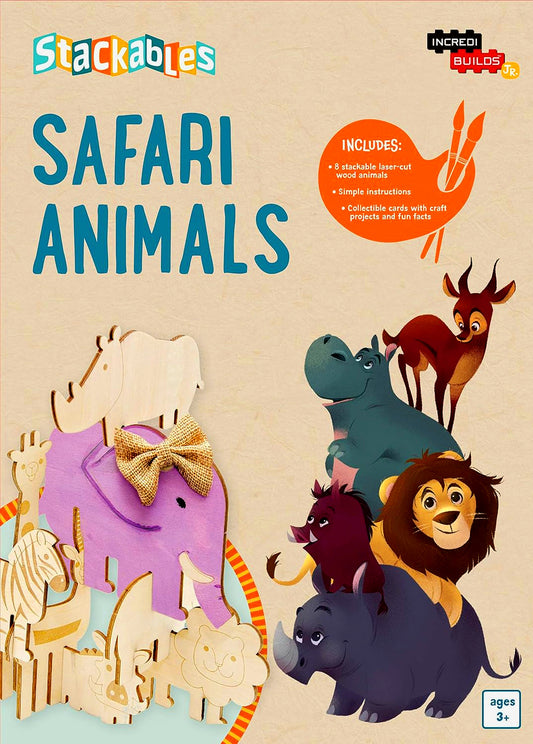 Incredibuilds Jr.: Stackables: Safari Animals