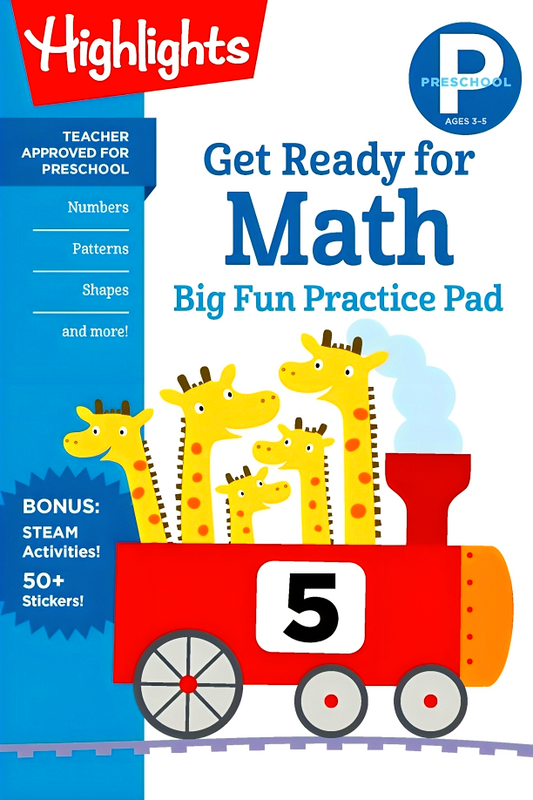 Preschool Get Ready For Math Big Fun Practice Pad