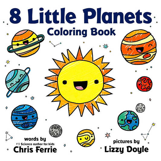 8 Little Planets Coloring Book