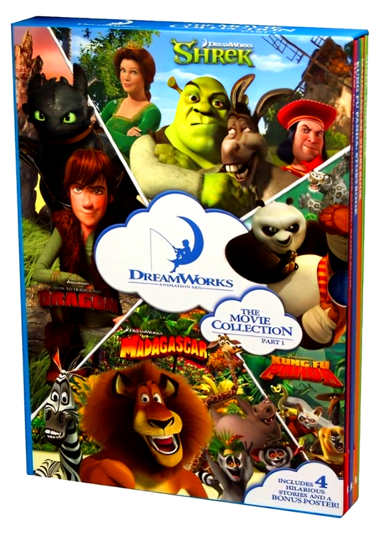 Dreamworks 4 Book Slipcase + Poster