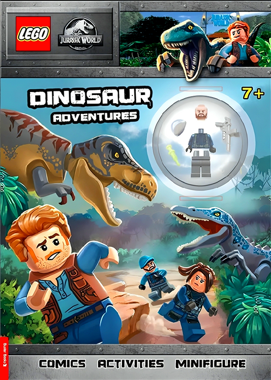 Lego Jurassic World: Dinosaur Adventures Activity Book (With Acu Guard Minifigure)