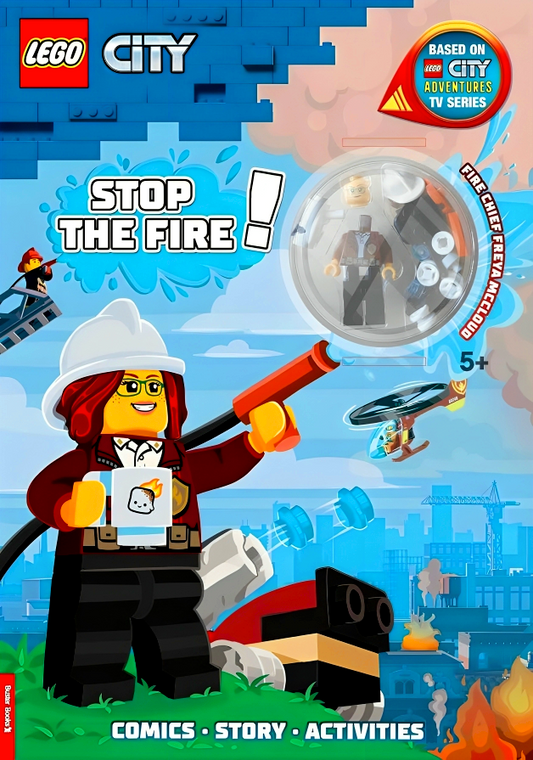 Lego City: Stop The Fire! Activity Book (With Freya Mccloud Minifigure And Firefighting Robot)