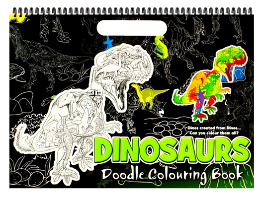 A4 Landscape Doodle Book: Dinosaurs