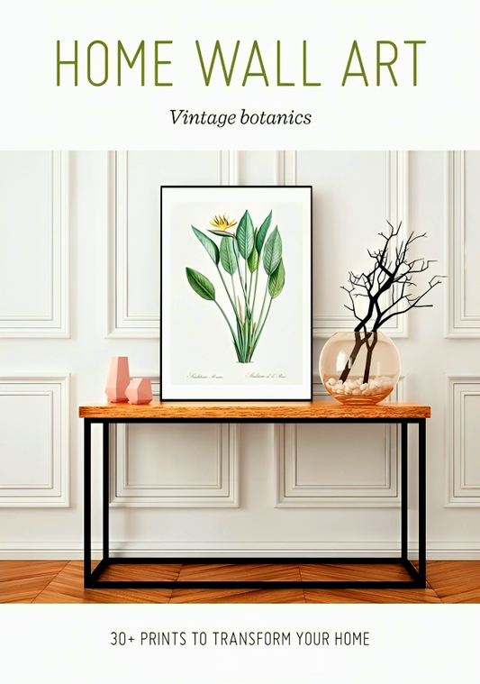 Home Wall Art - Vintage Botanics: 30+ Prints to Transform your Home