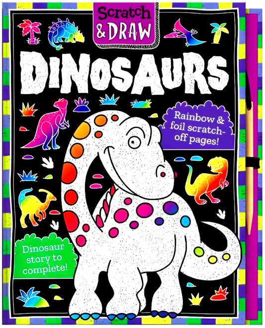 Scratch & Draw Dinosaurs - Scratch Art Activity Book