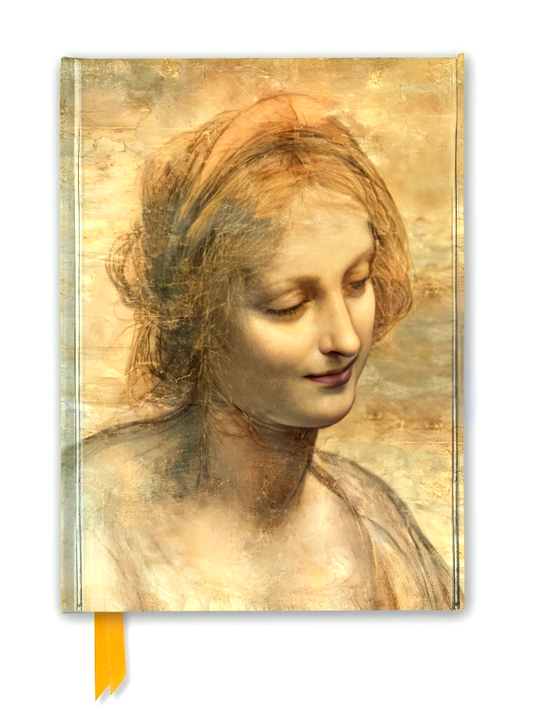 Leonardo Da Vinci: Detail Of The Head Of The Virgin (Foiled Journal)
