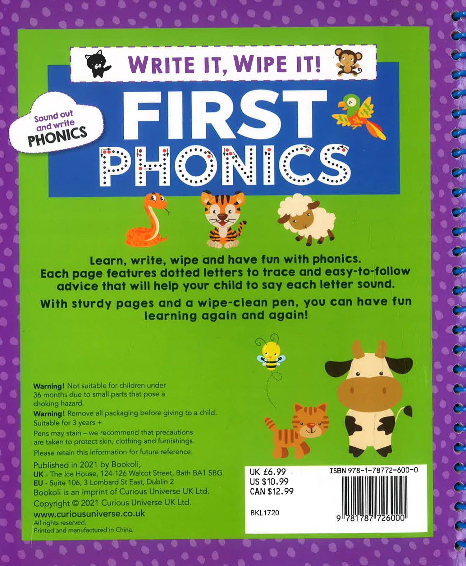 First Phonics: Write It, Wipe It! – BookXcess