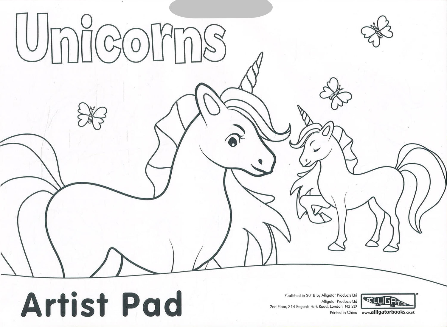 Drawing Pad for Kids: Blank Paper Unicorn Coloring Book for Kids Ages 4-8  (US Edition) - Drawing Pad for Kids Easel or Desk with Cute Unicorn  Coloring