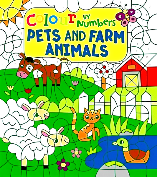 Colour By Numbers: Pets And Farm Animals