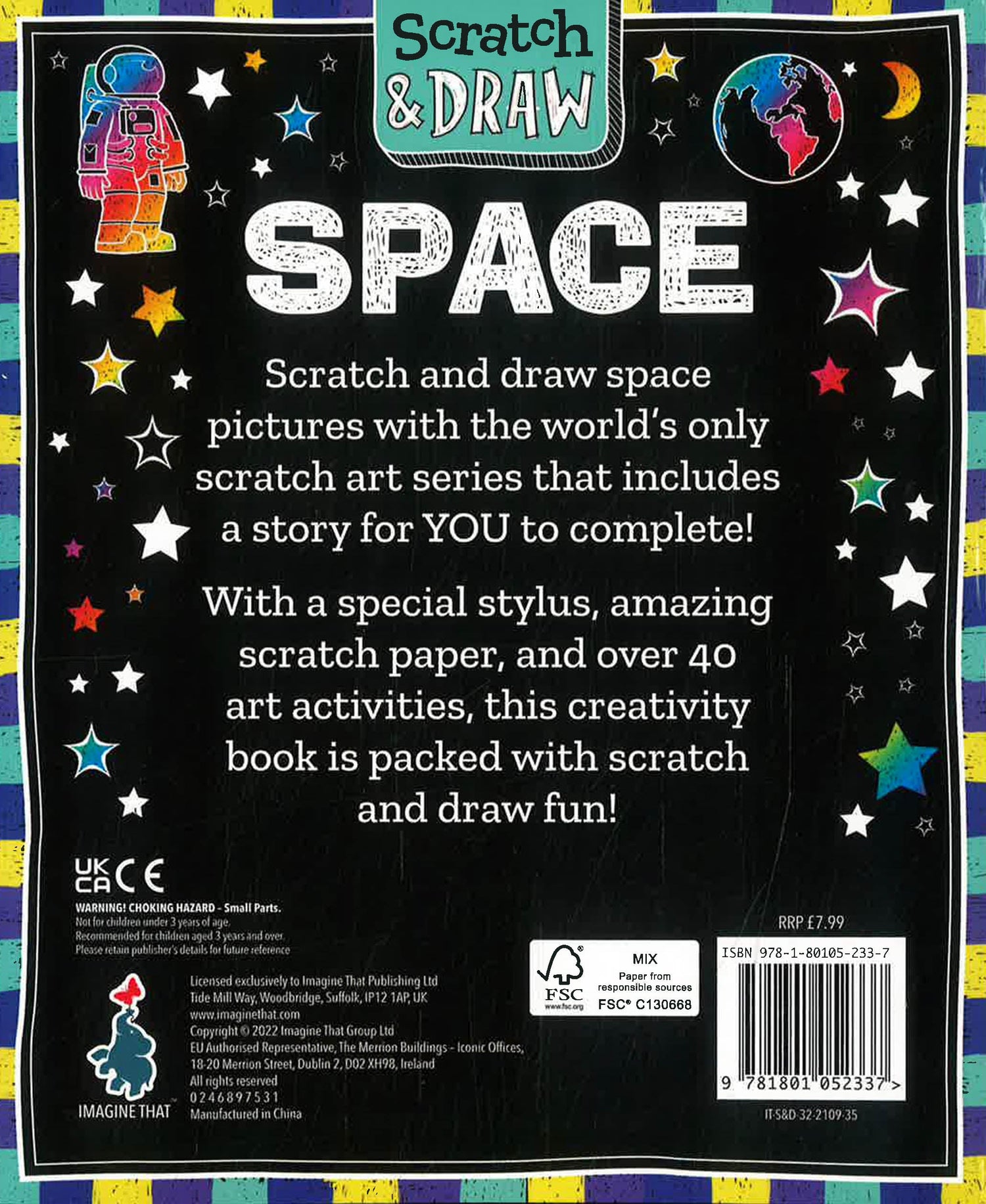 Scratch and Draw Space - Scratch Art Activity Book - That, Imagine