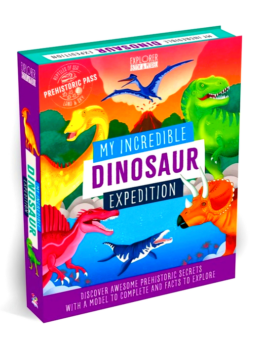 My Incredible Dinosaur Expedition STEM Explorer 3D Model and Book Kit (Explorer Book + Model Kit)