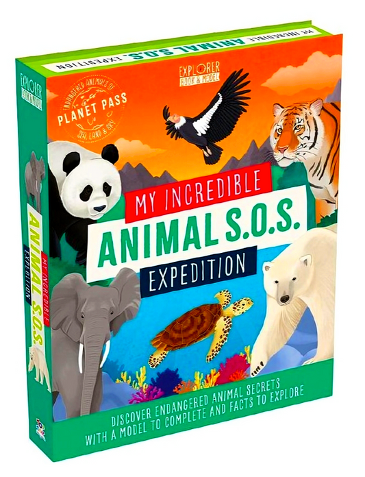 Explorer Book + Model Kit: My Incredible Animal S.O.S. Expedition