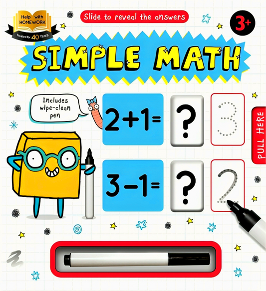 Help With Homework: Simple Math-Wipe-Clean Workbook Includes Wipe-Clean Pen