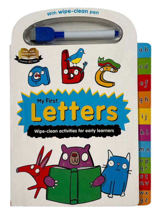 Help With Homework: My First Letters-Wipe-Clean Activities For Early Learners