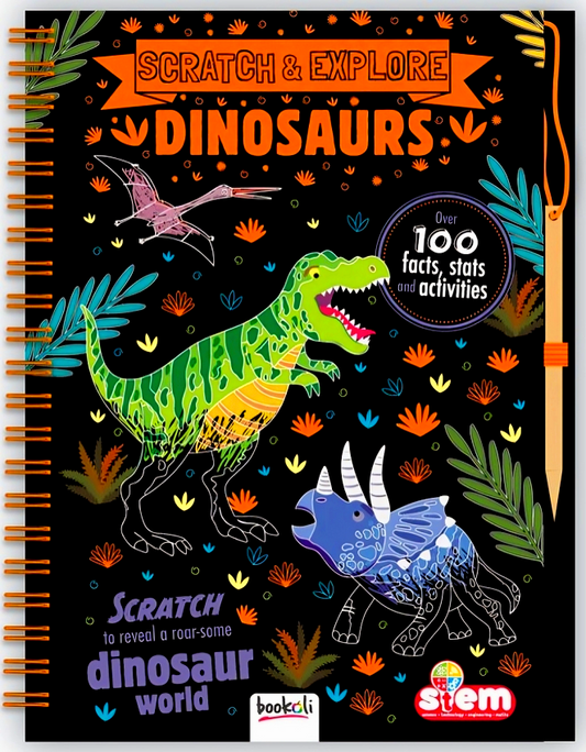 Scratch And Explore: Spiral Dinosaurs