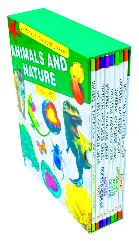 Universal Knowledge Library: Animals & Nature (8 Books)