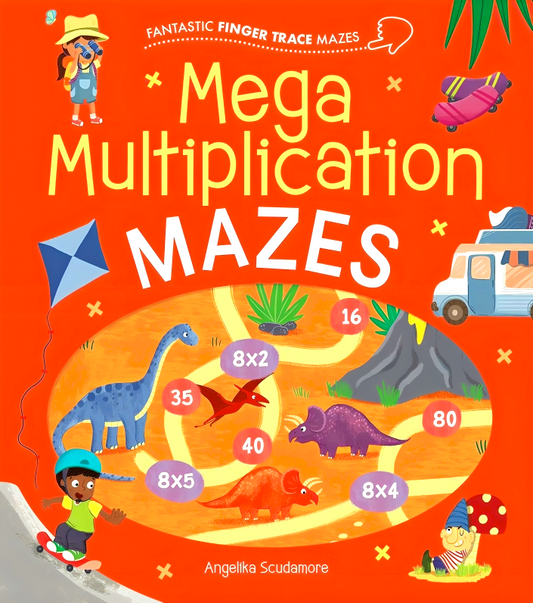 Fantastic Finger Trace Mazes: Mega Multiplication Mazes