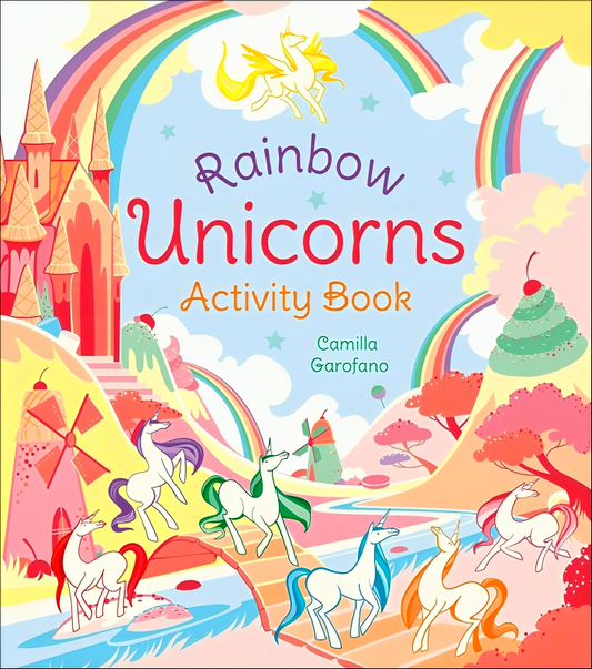 Rainbow Unicorns Activity Book