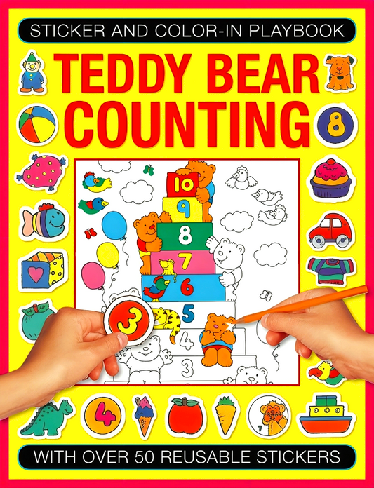 Sticker & Color In Playbook: Teddy Bear Counting