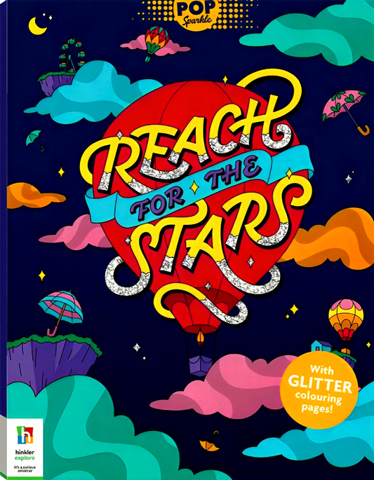 Pop Sparkle: Reach For The Stars Glitter Colouring Book