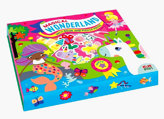 Magical Wonderland With Book And Puzzle Piece