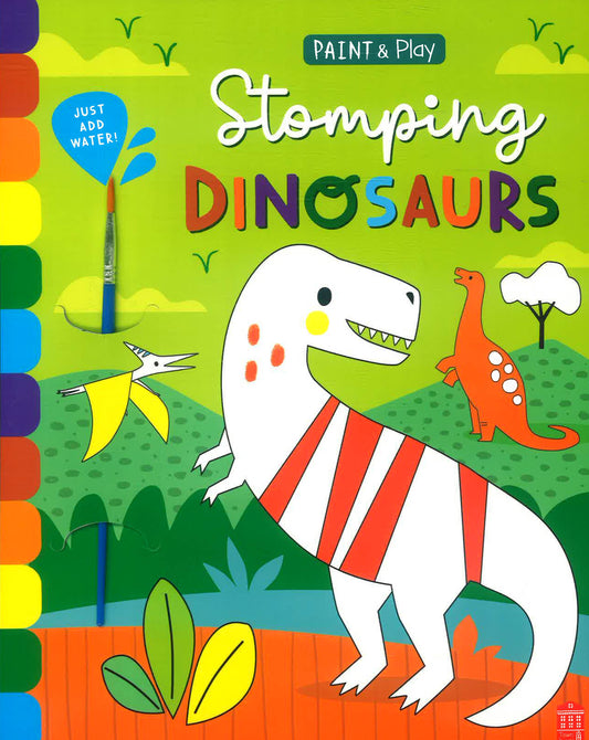 Paint & Play: Stomping Dinosaurs (Inc Brush)