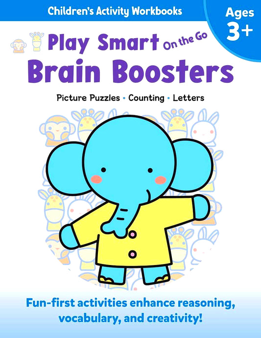 Play Smart On the Go Brain Boosters Ages 3+: Picture Puzzles, Counting, Letters