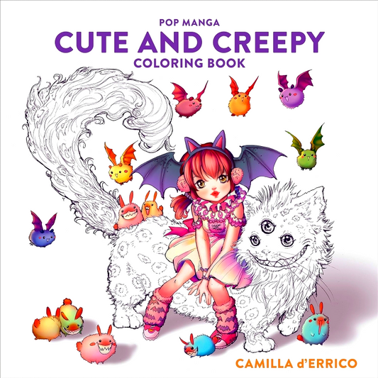 Pop Manga Cute And Creepy Coloring Book