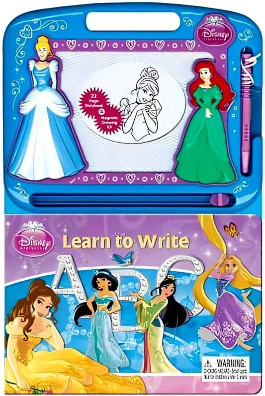 Disney Princess Learn To Write Storybook & Magnetic Drawing Kit