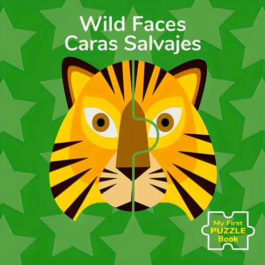 My First Jigsaw Book: Wild Faces/Caras Salvajes