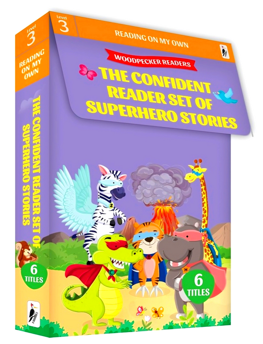 Confident Reader Set Of Superhero Stories