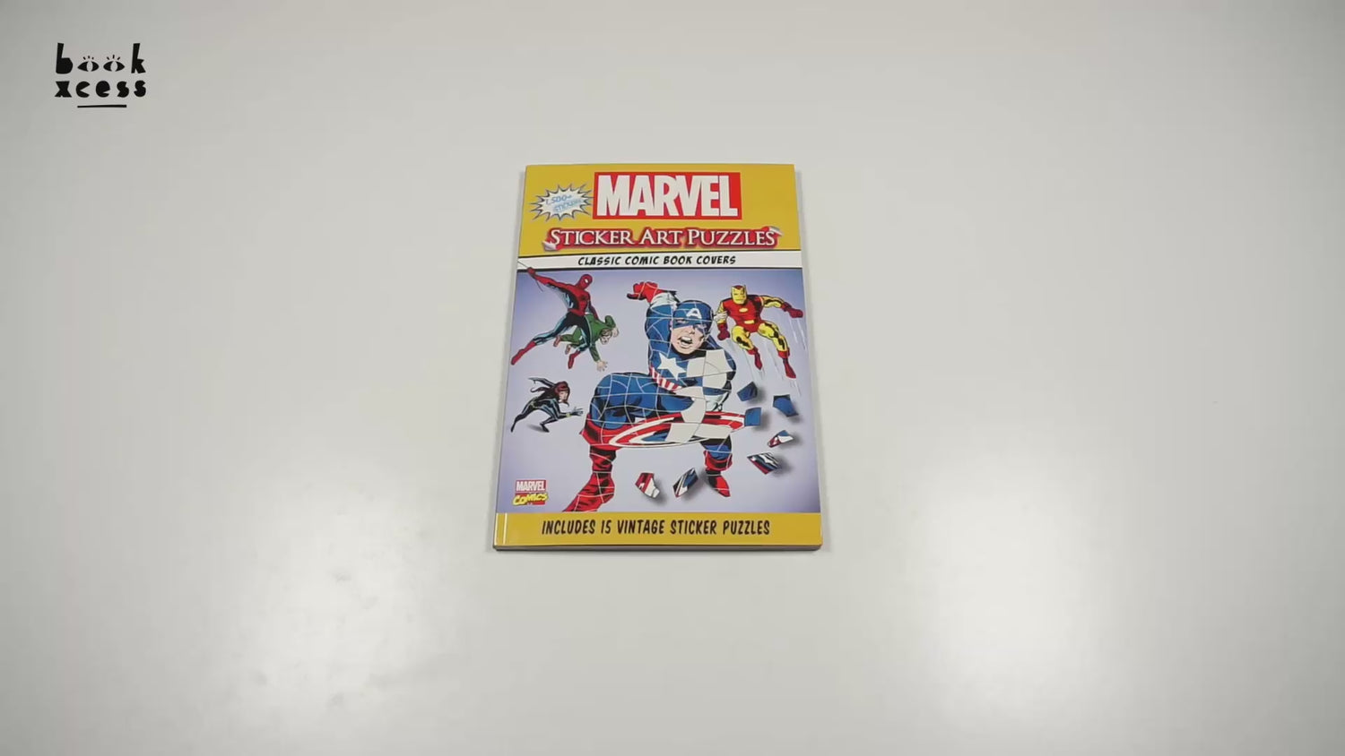 Marvel Sticker Art Puzzles  Book by Editors of Thunder Bay Press