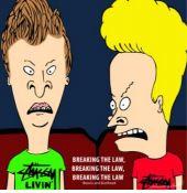 Breaking The Law- Beavis And Butthead Pop Art (10X10)